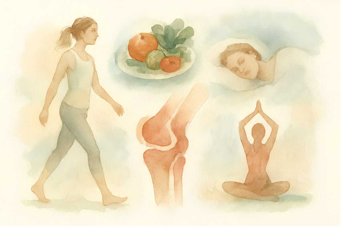 Man holding his knee in pain